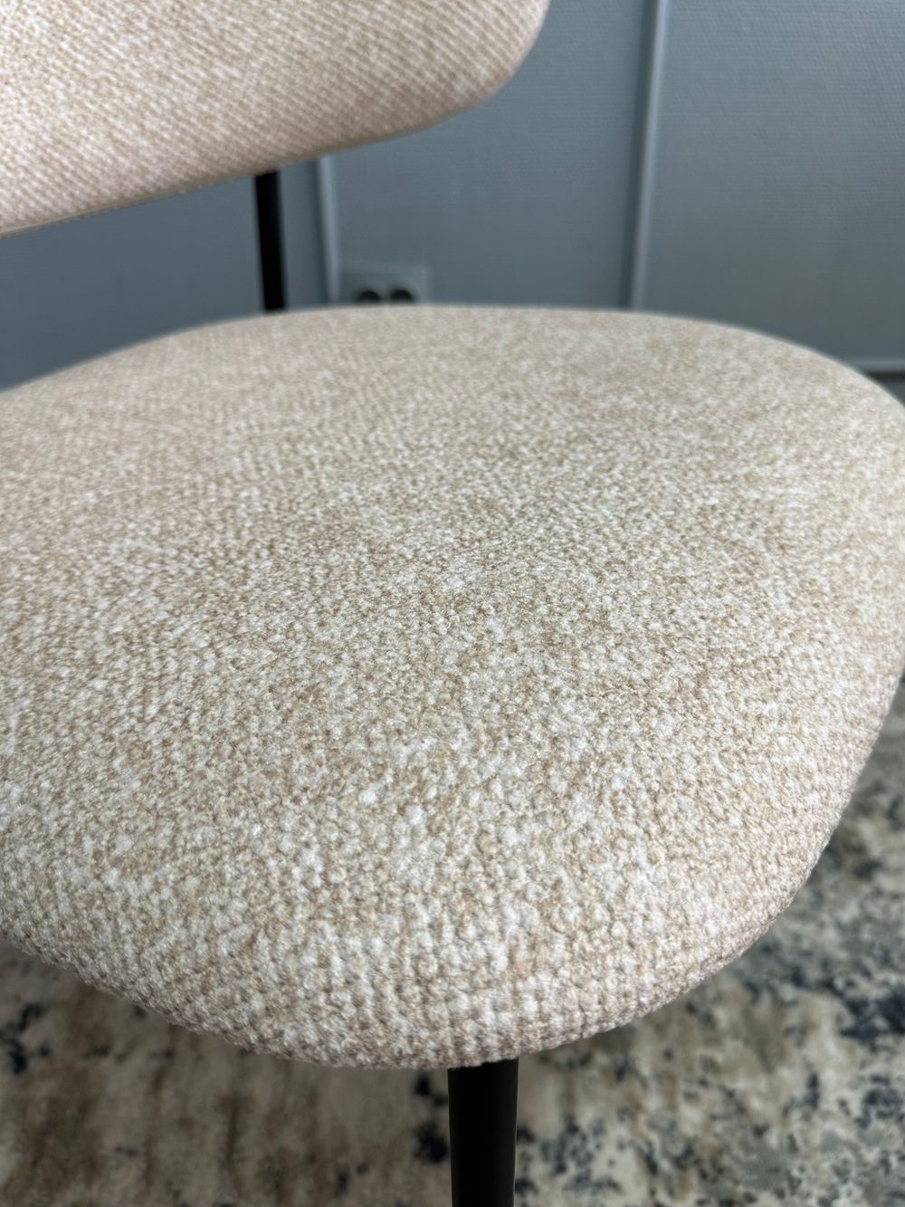 Комплект стульев 2шт KENNER 309SD черный/микробукле бежевый