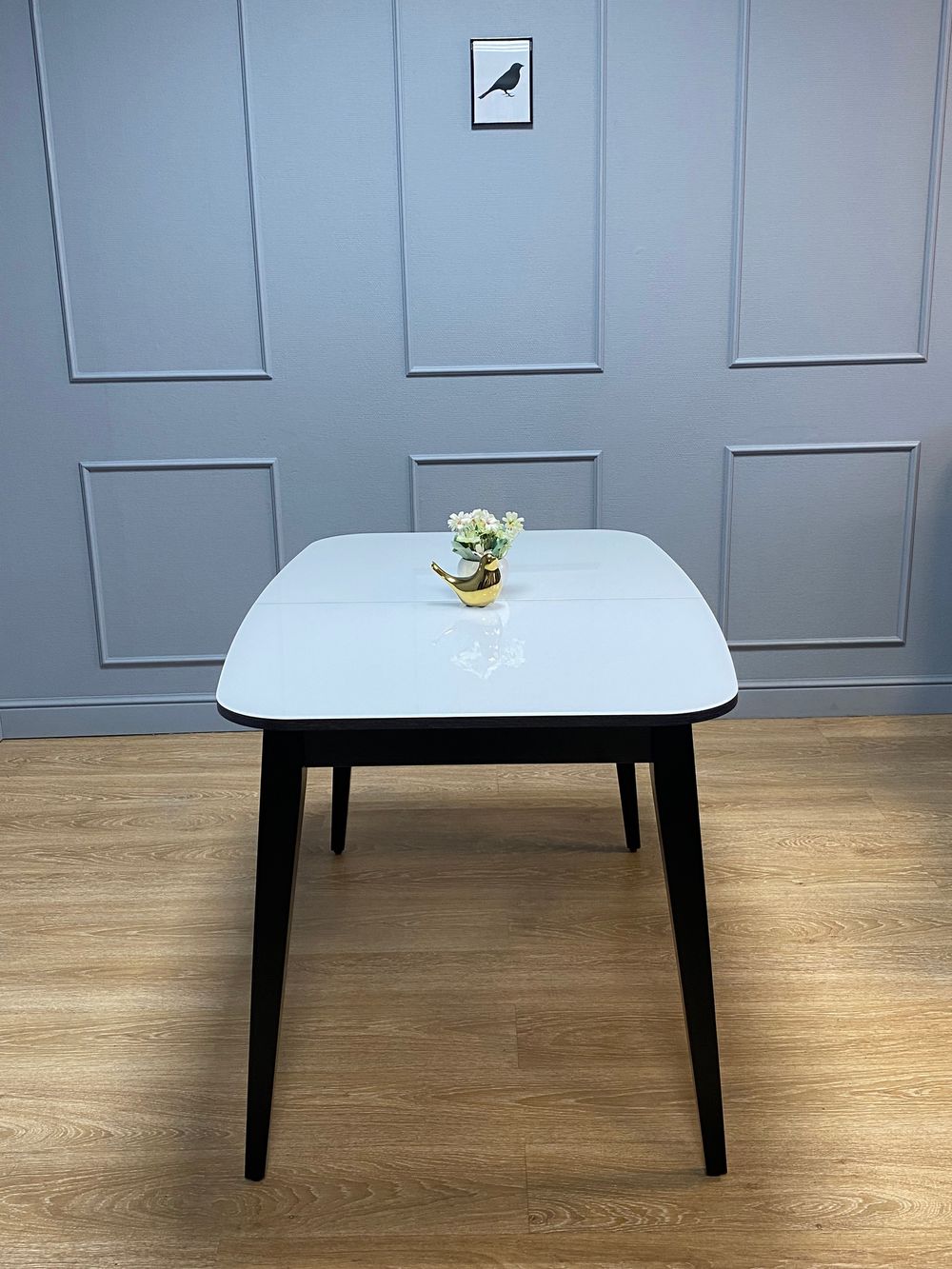 Стол KENNER 1200M венге/стекло белое глянец