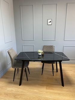 Стол KENNER AA1400 черный/керамика черная