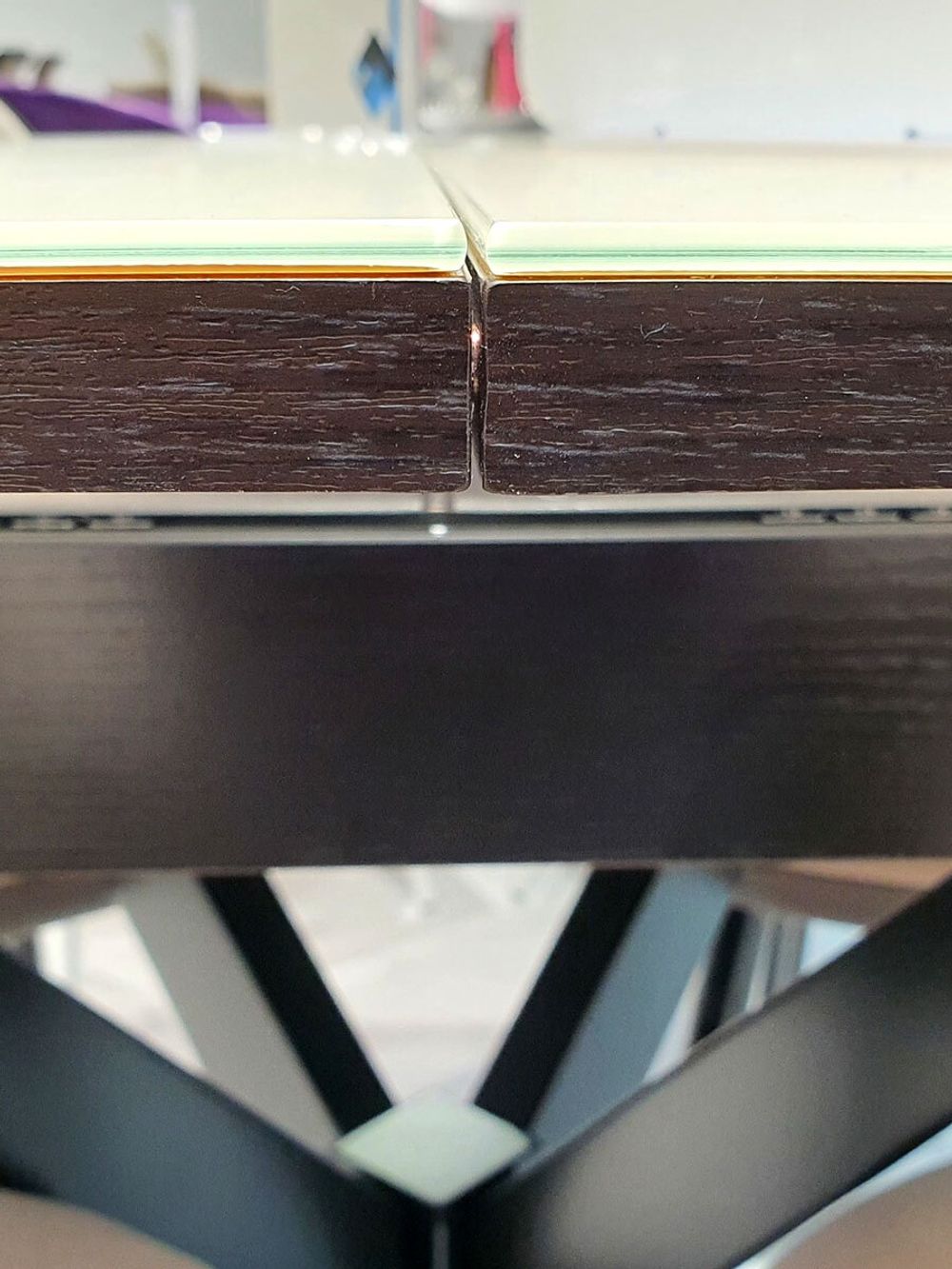 Стол KENNER B1300 венге/стекло крем сатин