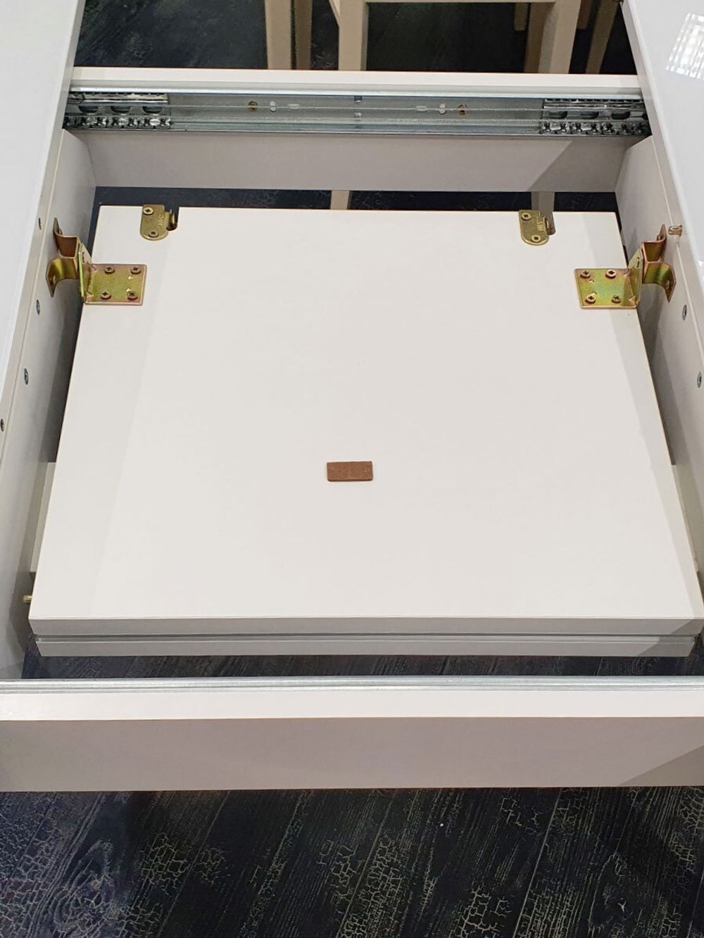 Стол KENNER K1250 белый/стекло белое глянец