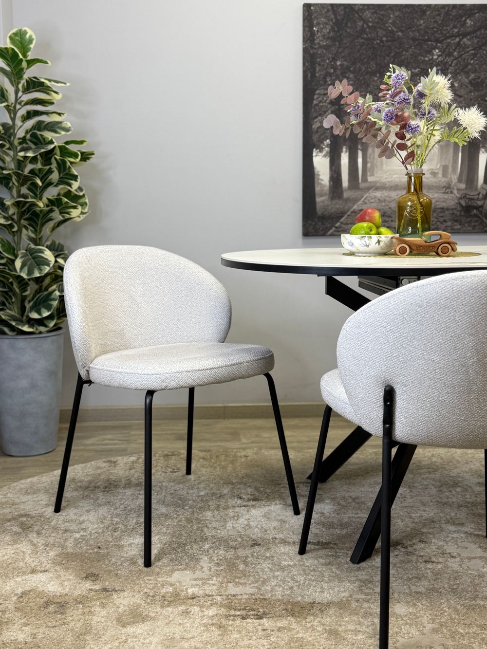 Стул KENNER 304SD черный/серебристый микробукле