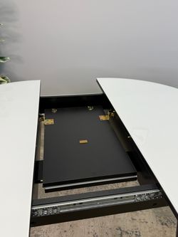 Стол KENNER 1000 М венге/стекло белое глянец