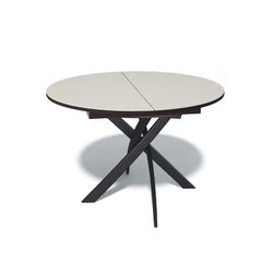 Стол KENNER B1100 венге/стекло крем сатин