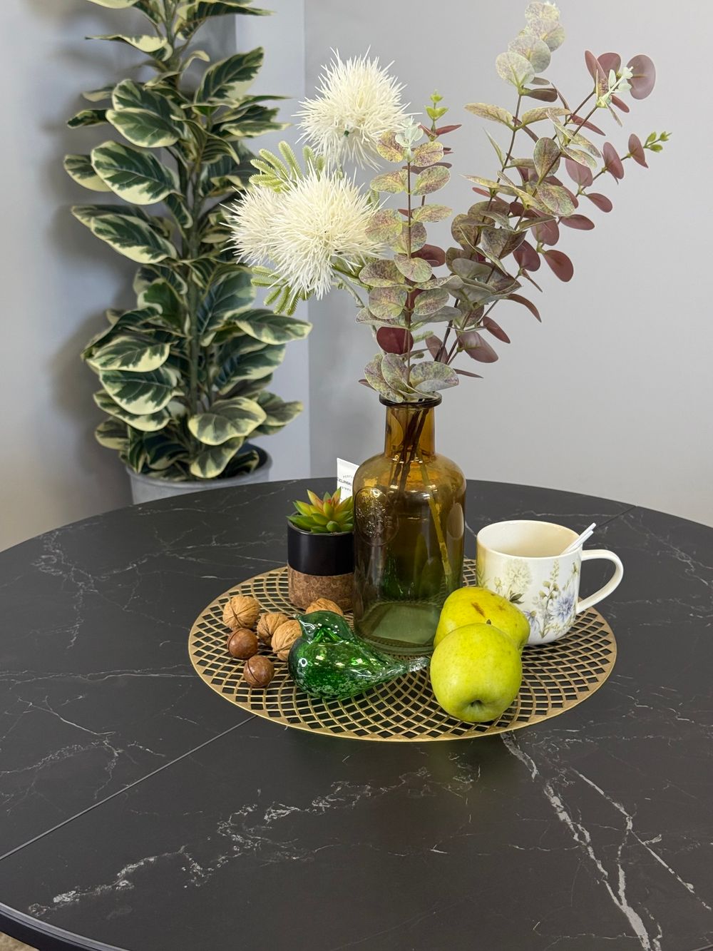 Стол KENNER R900 черный/керамика черная