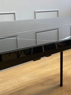 Стол KENNER AA1400 черный/керамика черная