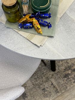 Стол KENNER RR900 черный/мрамор светло-серый