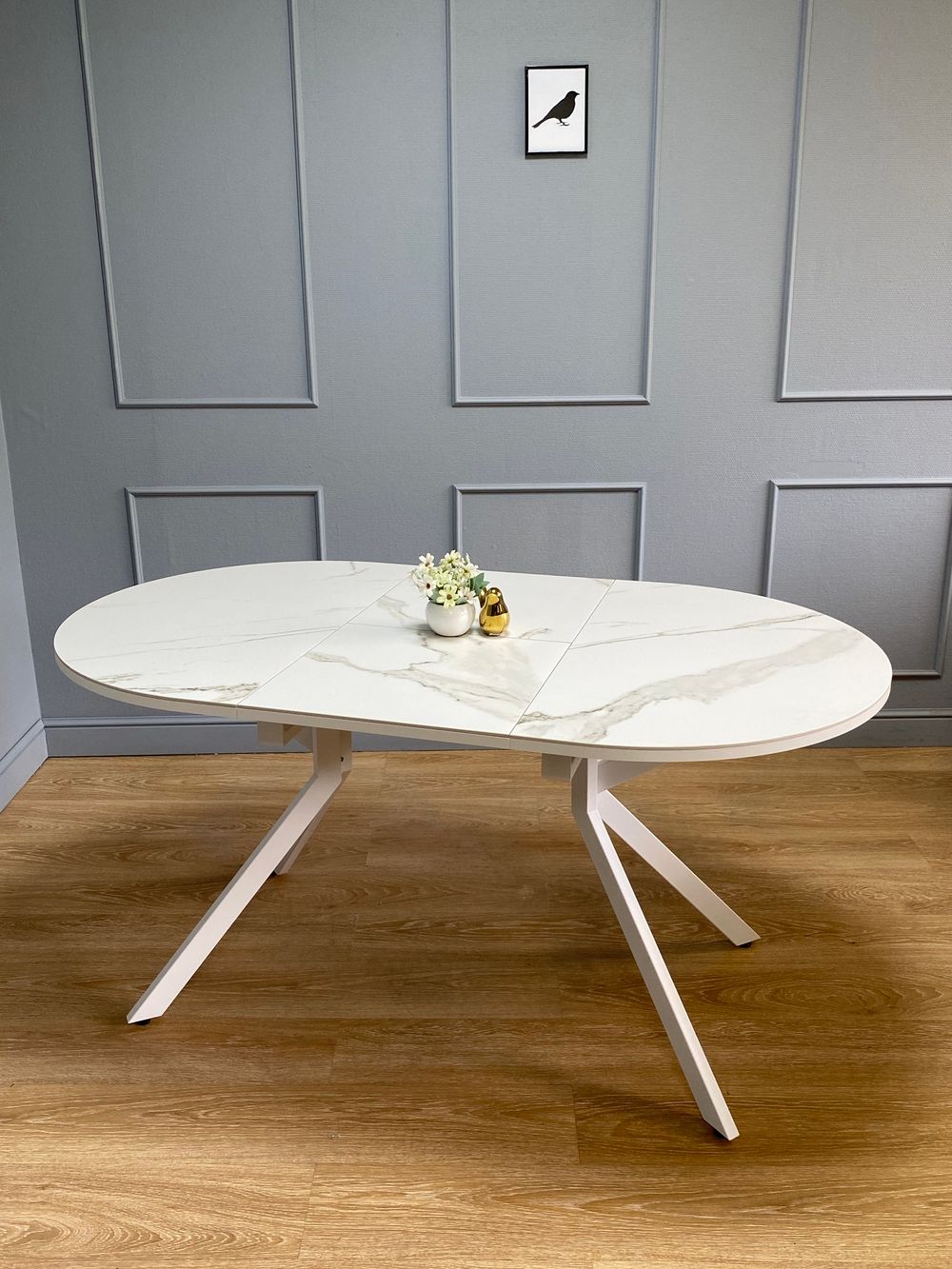 Стол KENNER DO1100 белый/керамика мрамор белый