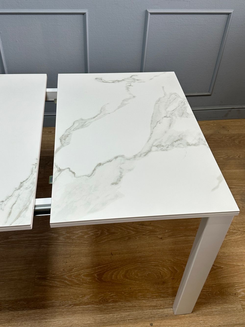 Стол KENNER BL1300 белый/керамика мрамор белый