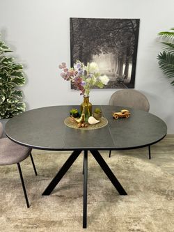 Стол KENNER AR1000 черный/керамика темно-серая