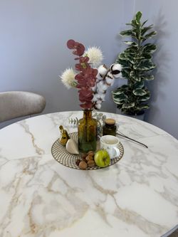 Стол KENNER RL1100 белый/керамика белая глянец