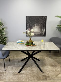 Стол Kenner BR1200, черный/керамика ITALIAN MIDDLE GRAY