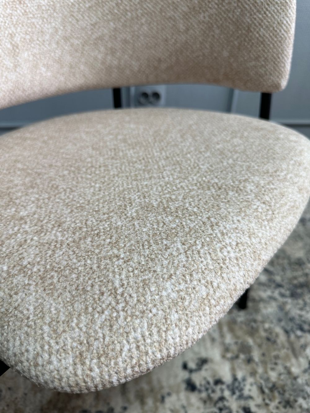 Комплект стульев 2шт KENNER 303SD черный/микробукле бежевый