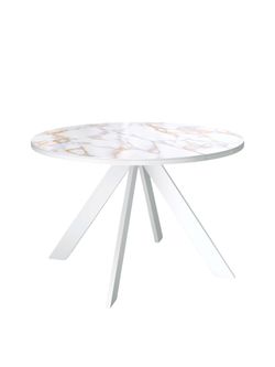 Стол KENNER RL1100 белый/керамика белая глянец