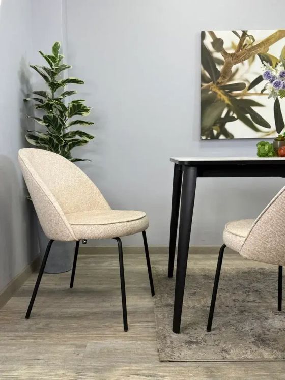 Стул KENNER 176SD черный/бежевый