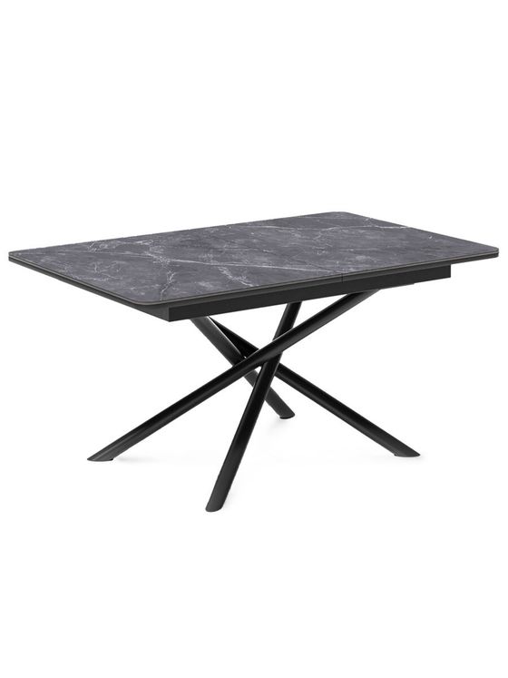 Стол KENNER DK1200 черный/керамика мрамор черный