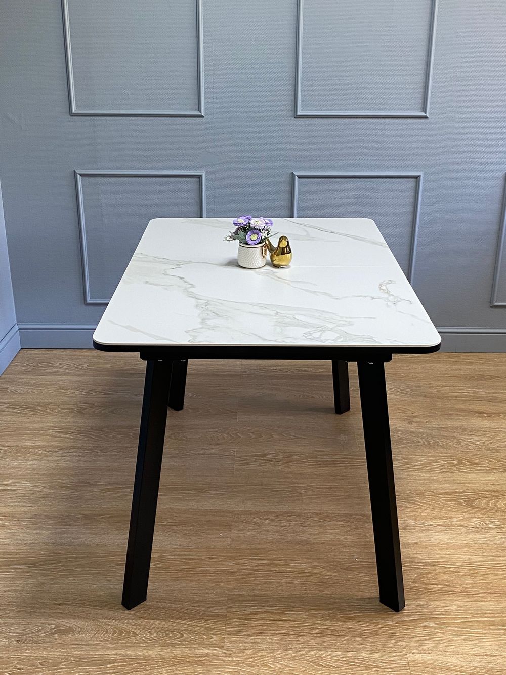 Стол KENNER AK1200 черный/GLORIA WHITE