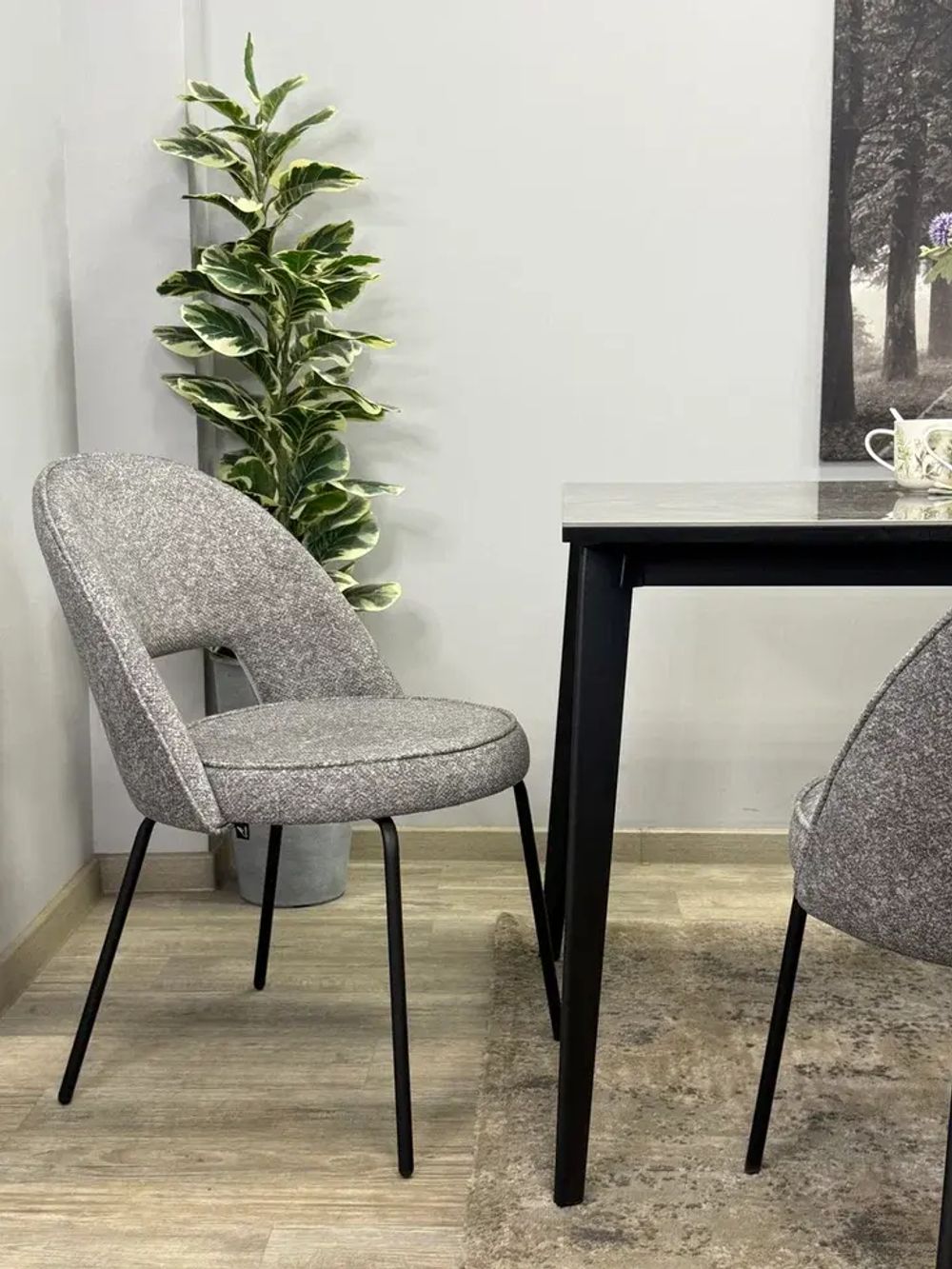 Стул KENNER 179SD черный/серый