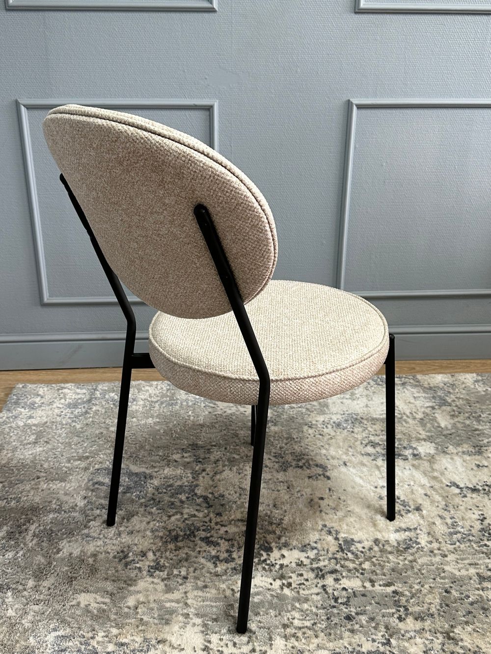 Комплект стульев 2шт KENNER 301SD черный/бежевый микробукле