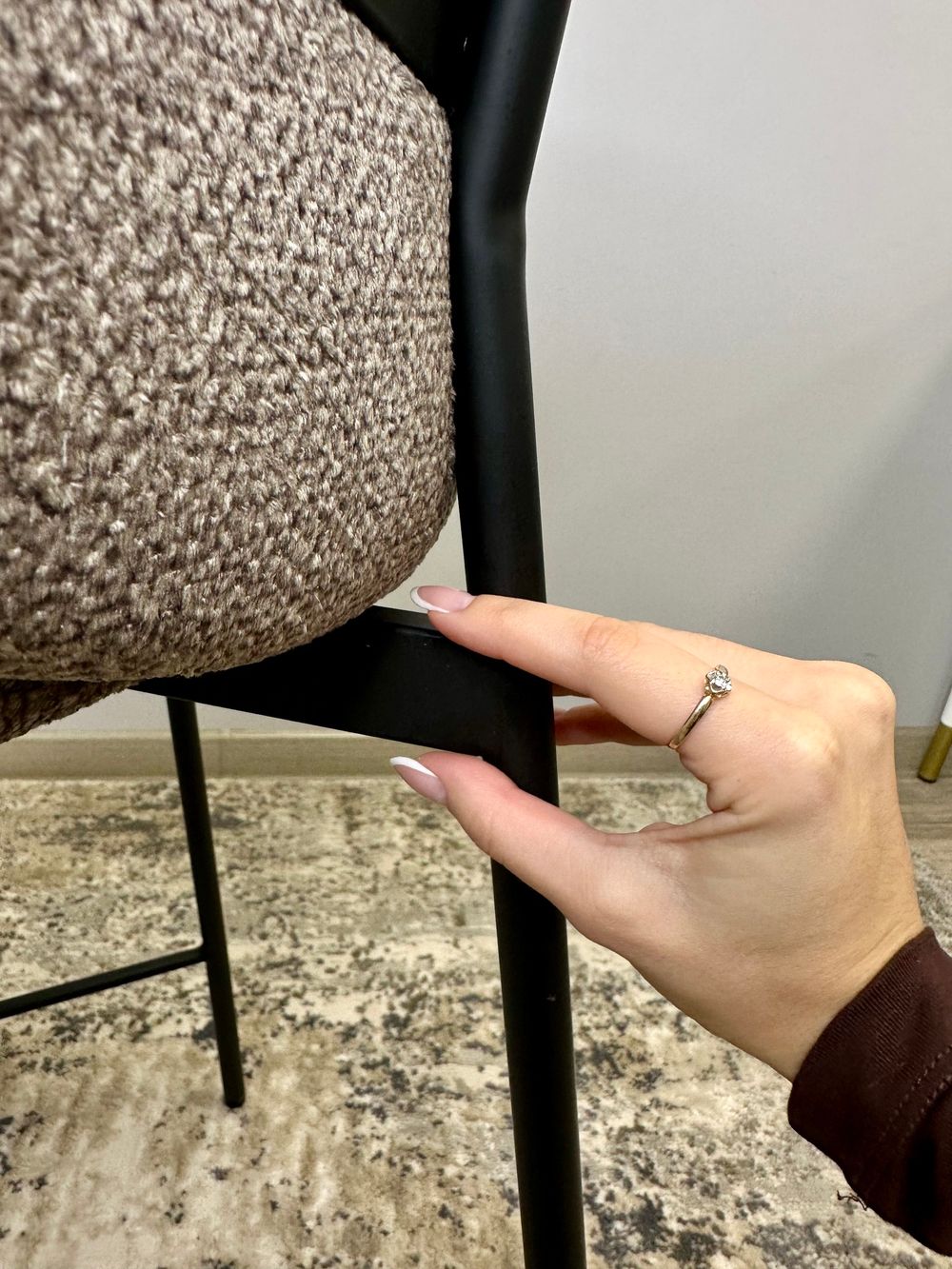 Стул KENNER 306SD ПБ черный/серебристый