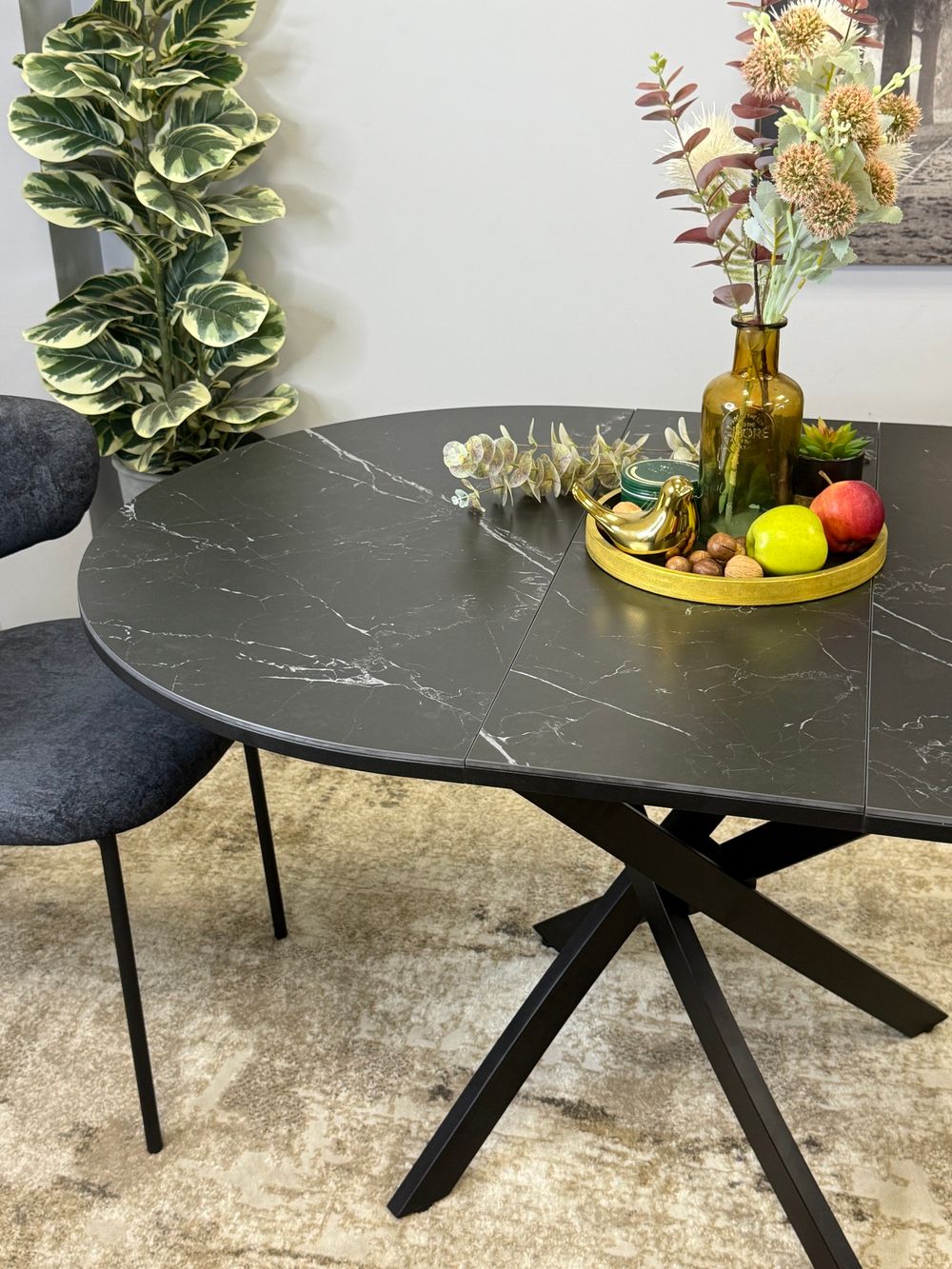 Стол KENNER R1000s черный/керамика черная