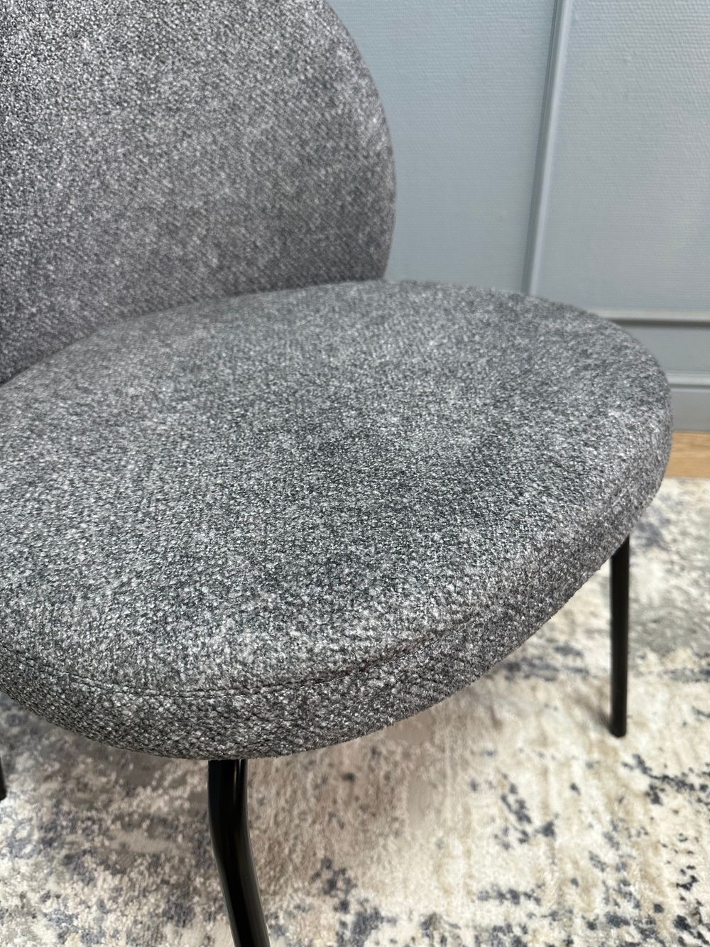 Комплект стульев 2шт KENNER 304SD черный/серый микробукле