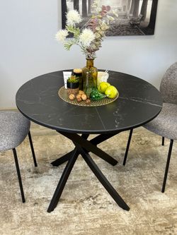 Стол KENNER R900 черный/керамика черная