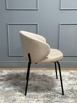 Комплект стульев 2шт KENNER 305SD черный/бежевый микробукле