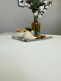 Стол KENNER 900 М белый/стекло белое сатин