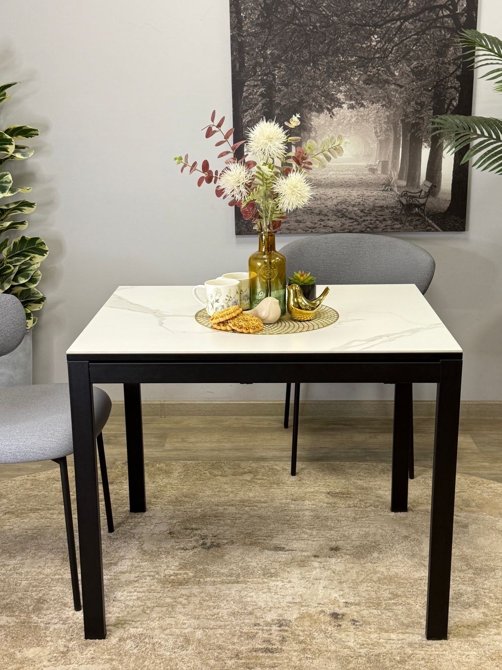 Стол KENNER LK1000 черный/керамика NEW ARMANI GRAY