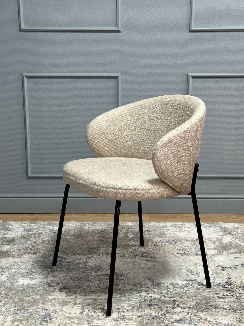 Комплект стульев 2шт KENNER 305SD черный/бежевый микробукле