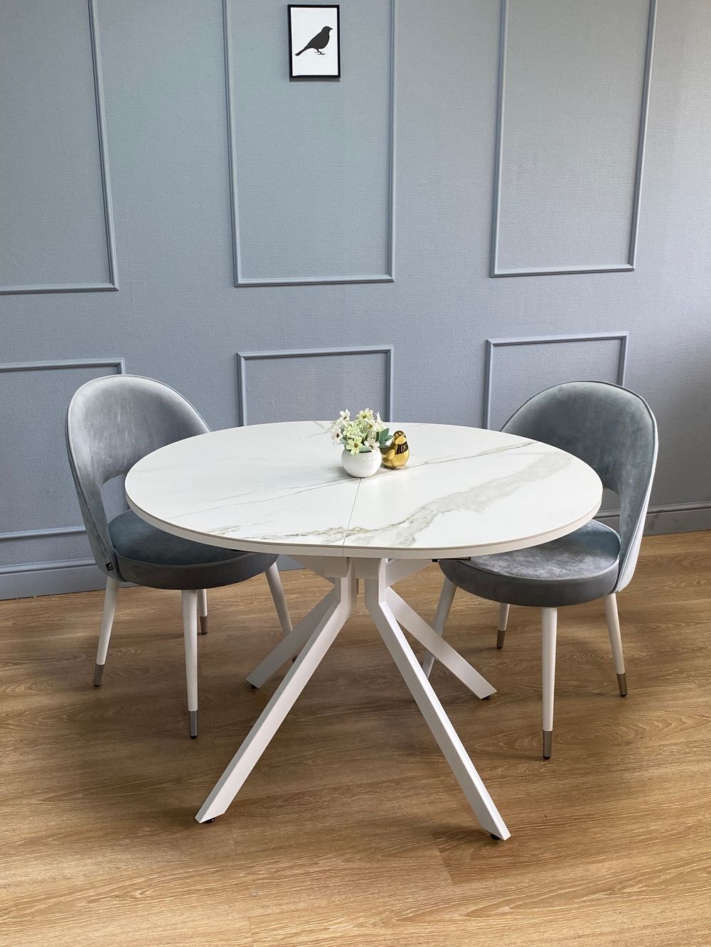 Стол KENNER DO1100 белый/керамика мрамор белый