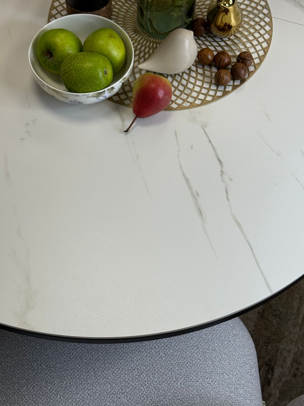 Стол KENNER DO1300 черный/керамика белая