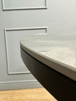 Стол KENNER RR900 черный/керамика мрамор серый глянец