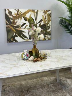 Стол KENNER SL1600 белый/керамика белая глянец