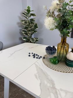 Стол Kenner AK1200, белый/керамика GLORIA WHITE арт.170190