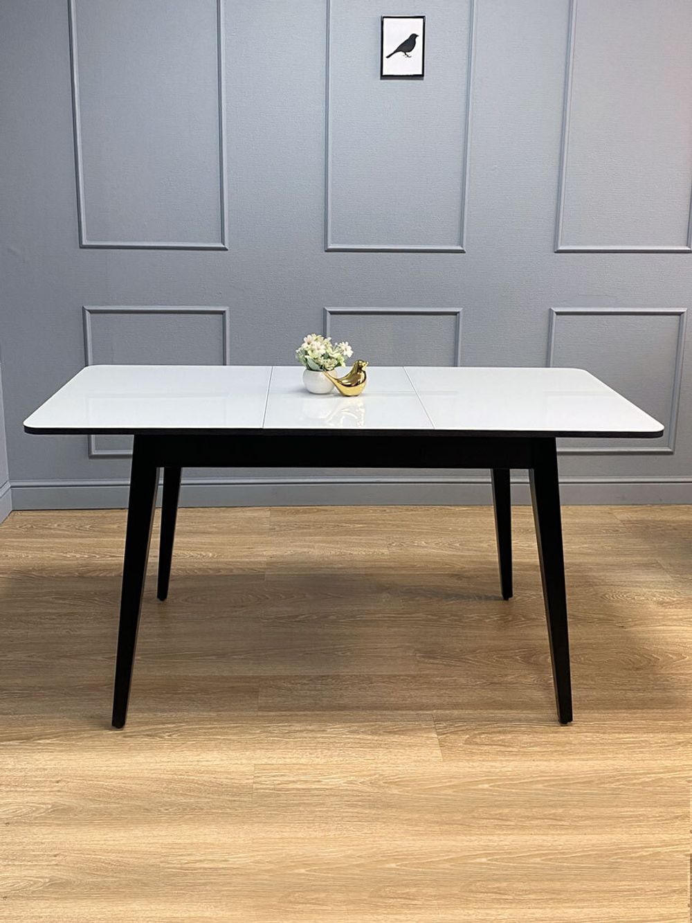 Стол KENNER 1100 М венге/стекло белое глянец