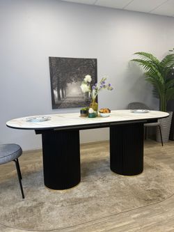 Стол Kenner LDs2000, белый/керамика GILT WHITE арт.170111