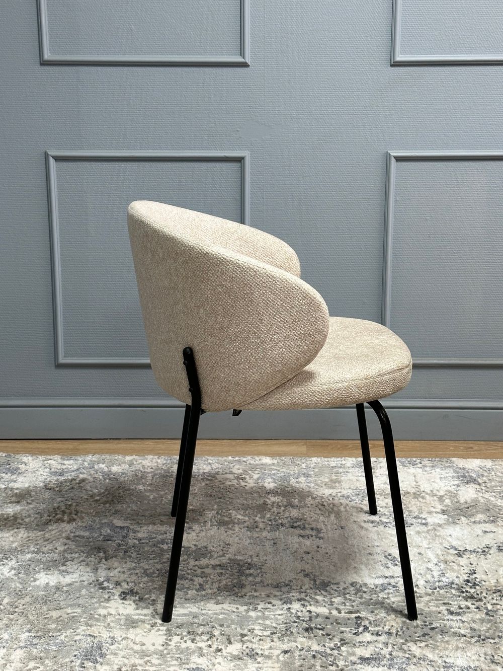 Комплект стульев 2шт KENNER 305SD черный/бежевый микробукле