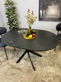 Стол KENNER R1000s черный/керамика черная