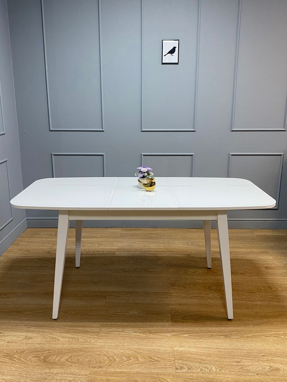 Стол KENNER 1200M белый/стекло белое глянец