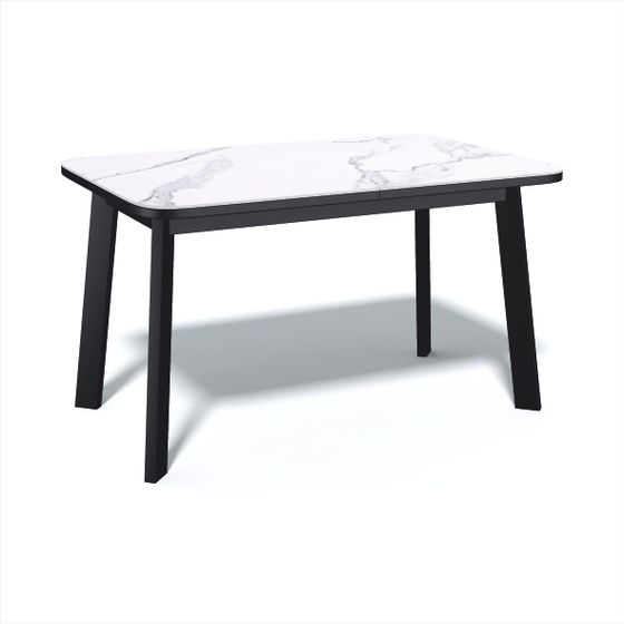 Стол KENNER AK1200 черный/керамика GLORIA WHITE