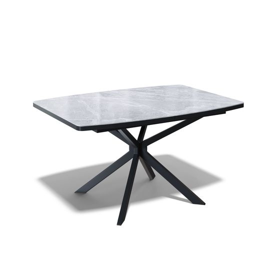 Стол KENNER BR1300 черный/керамика ITALIAN MIDDLE GRAY