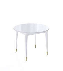 Стол KENNER K1000 белый/стекло белое сатин