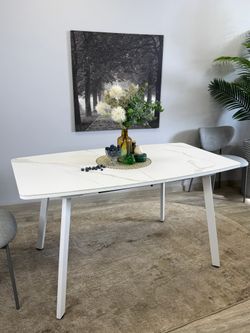 Стол Kenner AK1400, белый/керамика GLORIA WHITE арт.170190