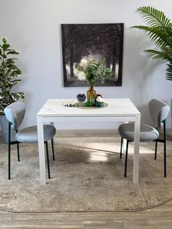 Стол KENNER LK1000 белый/керамика GLORIA WHITE