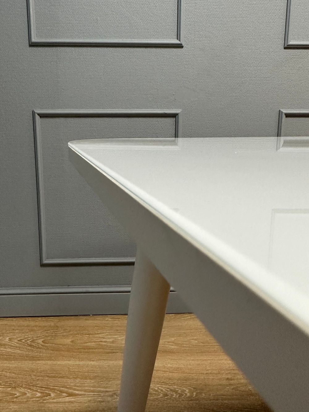 Стол KENNER 1200K белый/стекло белое глянец