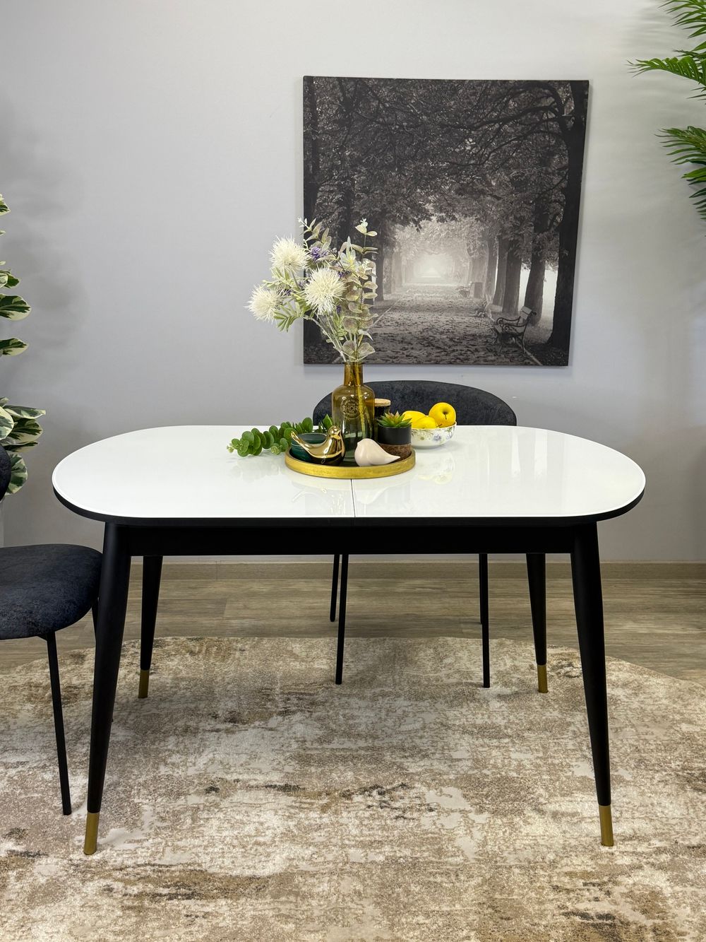 Стол KENNER 1300K венге/стекло белое глянец