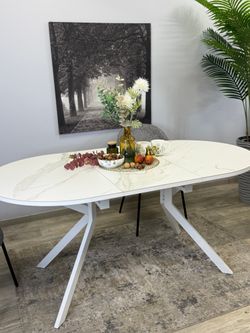 Стол KENNER DO1200 белый/керамика белая