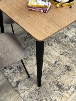 Стол KENNER KS1200 черный/дуб коричневый